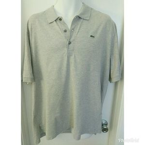Men's Lacoste gray polo shirt sz XL